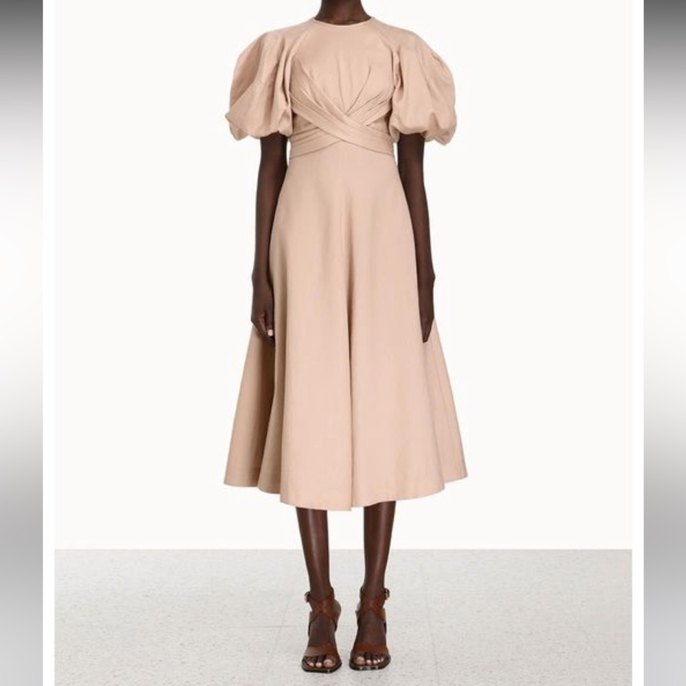 Zimmermann
Women's Natural Wrap Midi Dress